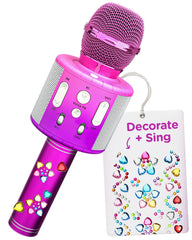 Move2Play microphone ready for decorating with stickers, a fun kids craft.