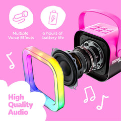 Move2Play Mini Karaoke Bluetooth pairing for wireless music from phones or tablets