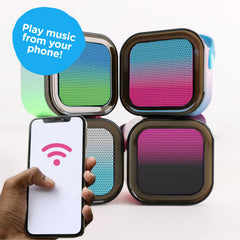 Move2Play portable design for take-anywhere mini shows.
