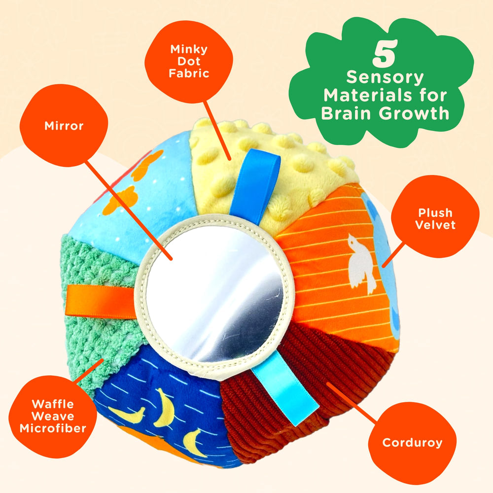 Move2Play soft plush design keeps little hands safe during playtime