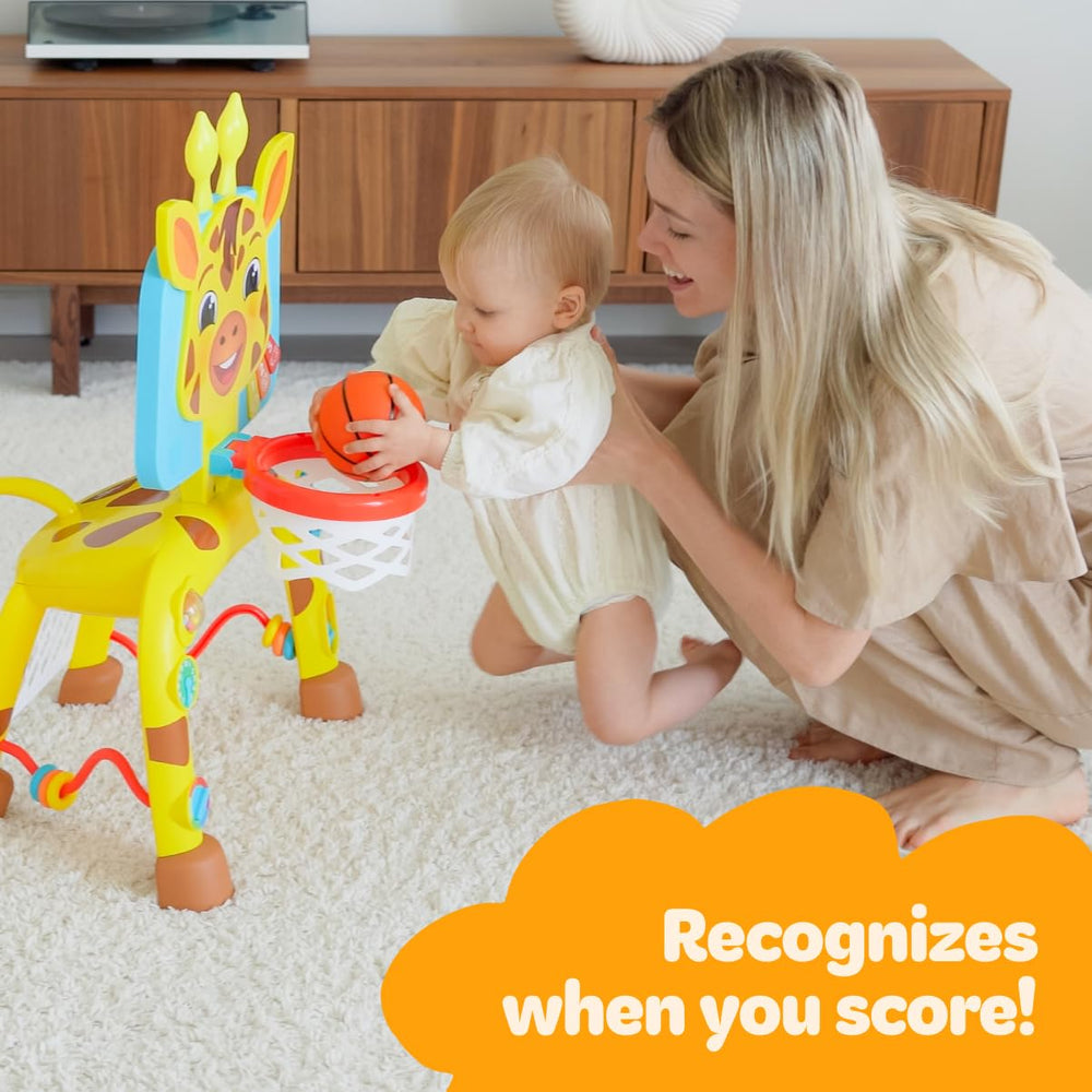 Move2Play three-button panel encourages fine motor exploration.