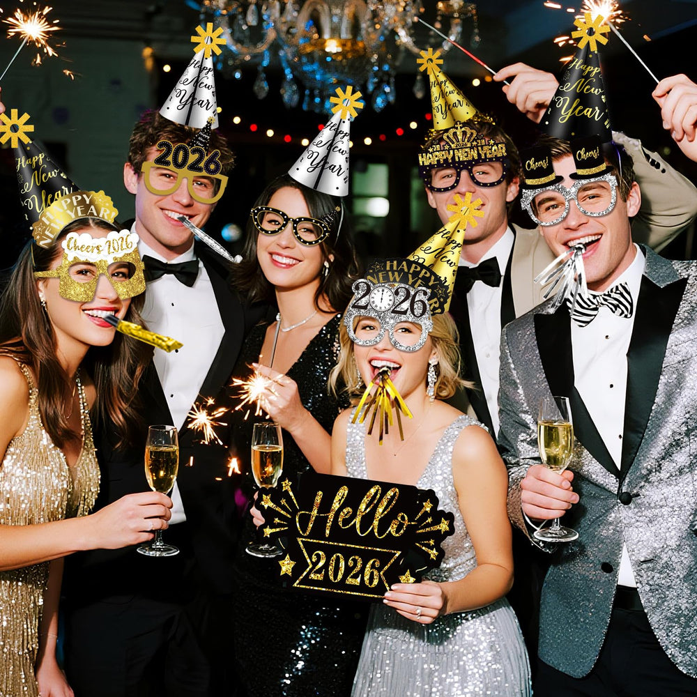 Movinpe squawker noisemakers create cheers at a party setting.