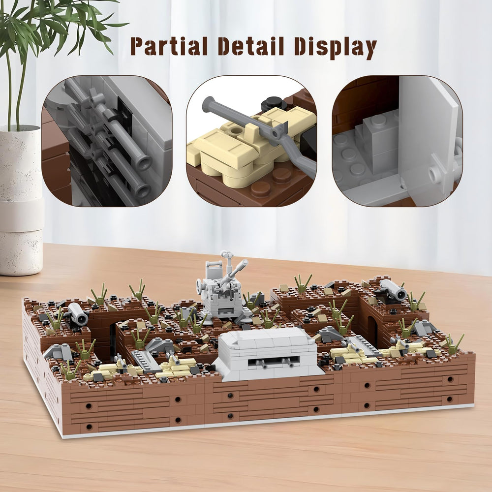 MOOXI WW2 forts detailed-plates bring high-quality parts to life