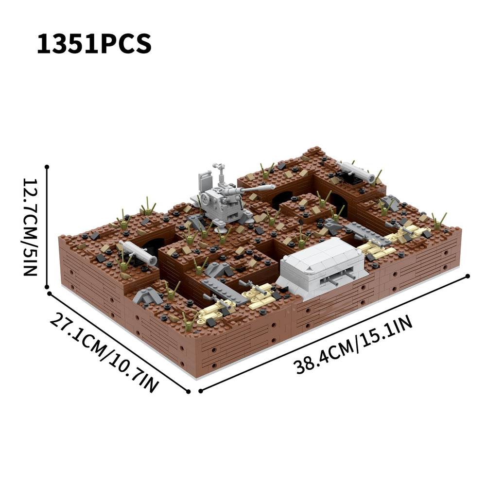 MOOXI WW2 forts pillboxes provide compact pieces for detailed fortifications