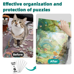 MOZOOSON Puzzle Folder with handle enables easy, portable puzzle storage
