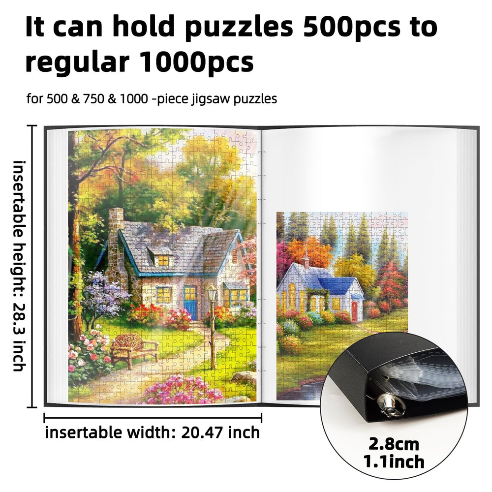 Mozooson puzzle organiser dustproof case protects completed puzzles from dust