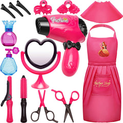 MOZXEBOK Kids Hair Salon Set apron — keeps little stylist tidy during pretend play