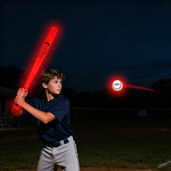 MPMVP Glow in the Dark Baseball night display for safe, visible practice after sunset.