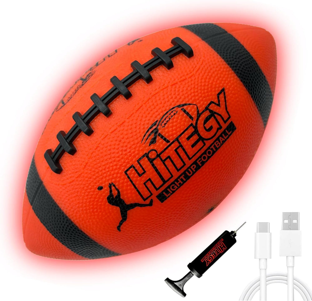 MPMVP Glow Football with LED illumination and pump for easy night visibility.