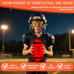 MPMVP Glow Football with USB-C charging for quick, reliable power.