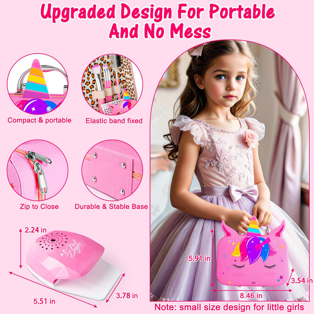 Mqsiuve nail-art-tools set provides sparkly decorations for tiny nails.