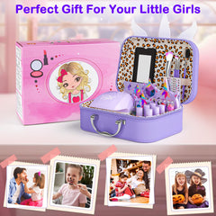 Mqsiuve unicorn cosmetic case portable organizer for travel.