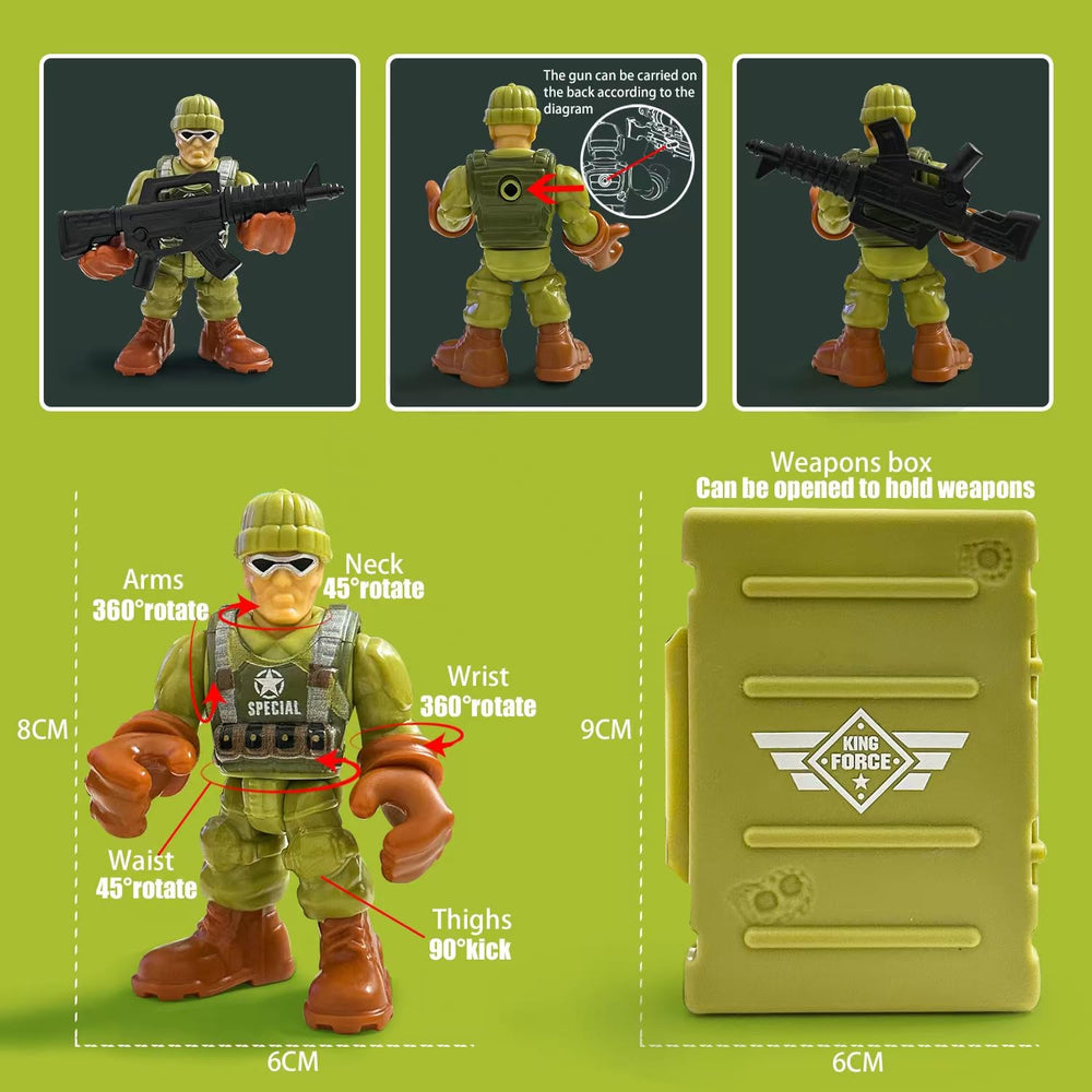 MQSTARSRISE six army men offer realistic action for imaginative missions