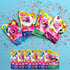 Mr. Bubble Magic Bath Crackles color palette swirls in water