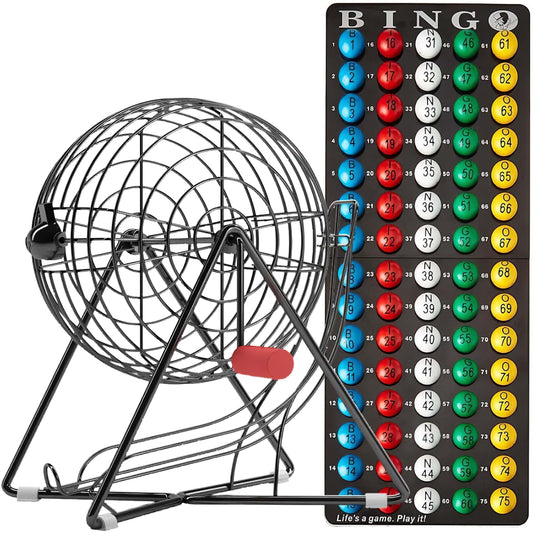MR CHIPS 11 inch bingo cage sturdy steel frame for smooth spins