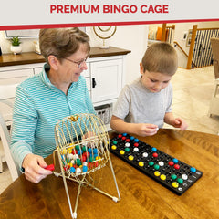 MR CHIPS luxury gold finish on bingo set for premium appearance
