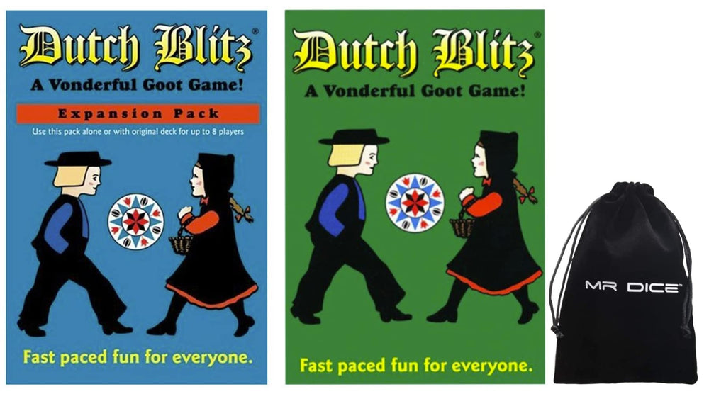 Mr Dice Dutch Blitz base game play shows fast-paced card action.