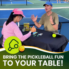 Mr GameShow Pickled Girl Dice Game paddles and chips highlight portable setup
