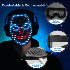 Adjustable elastic band on Mr.Pang LED mask fits adults and kids securely.