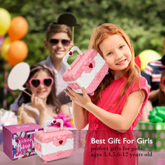Mrabbitoo foldable cosmetic case with mirror for on-the-go play