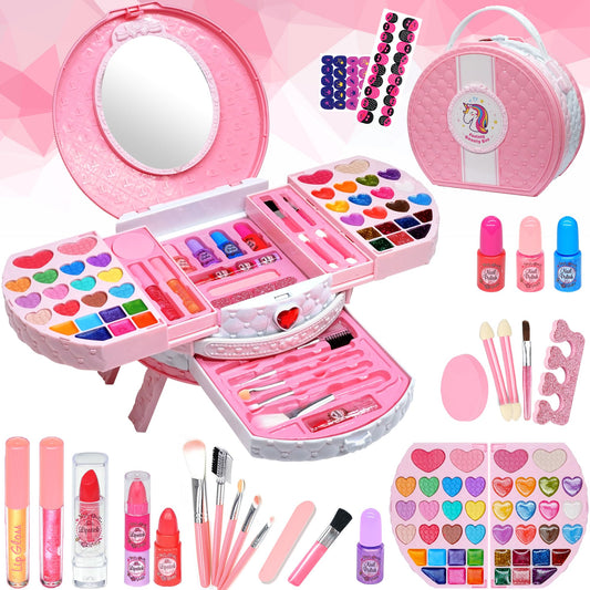 Mrabbitoo kids makeup set with mirror for creative play.