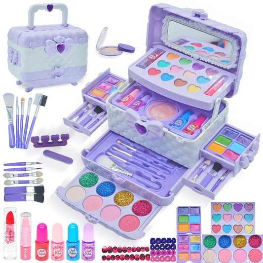 Mrabbitoo kids makeup set in a portable case for imaginative play