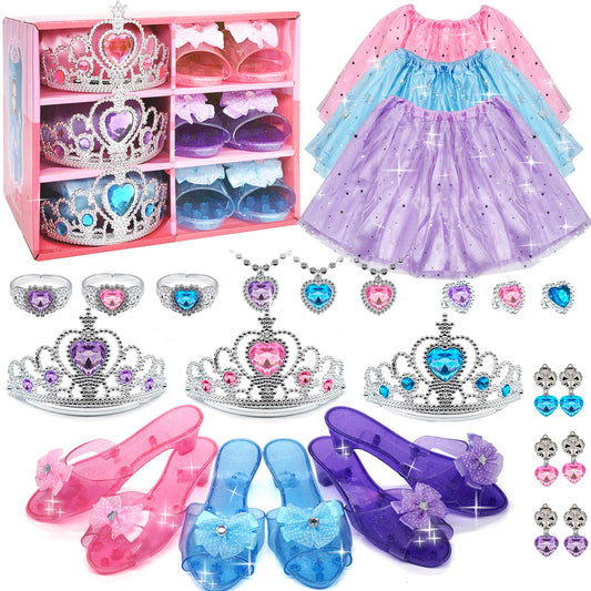 Mrabbitoo Princess Dress Up Skirts sparkle during imaginative play