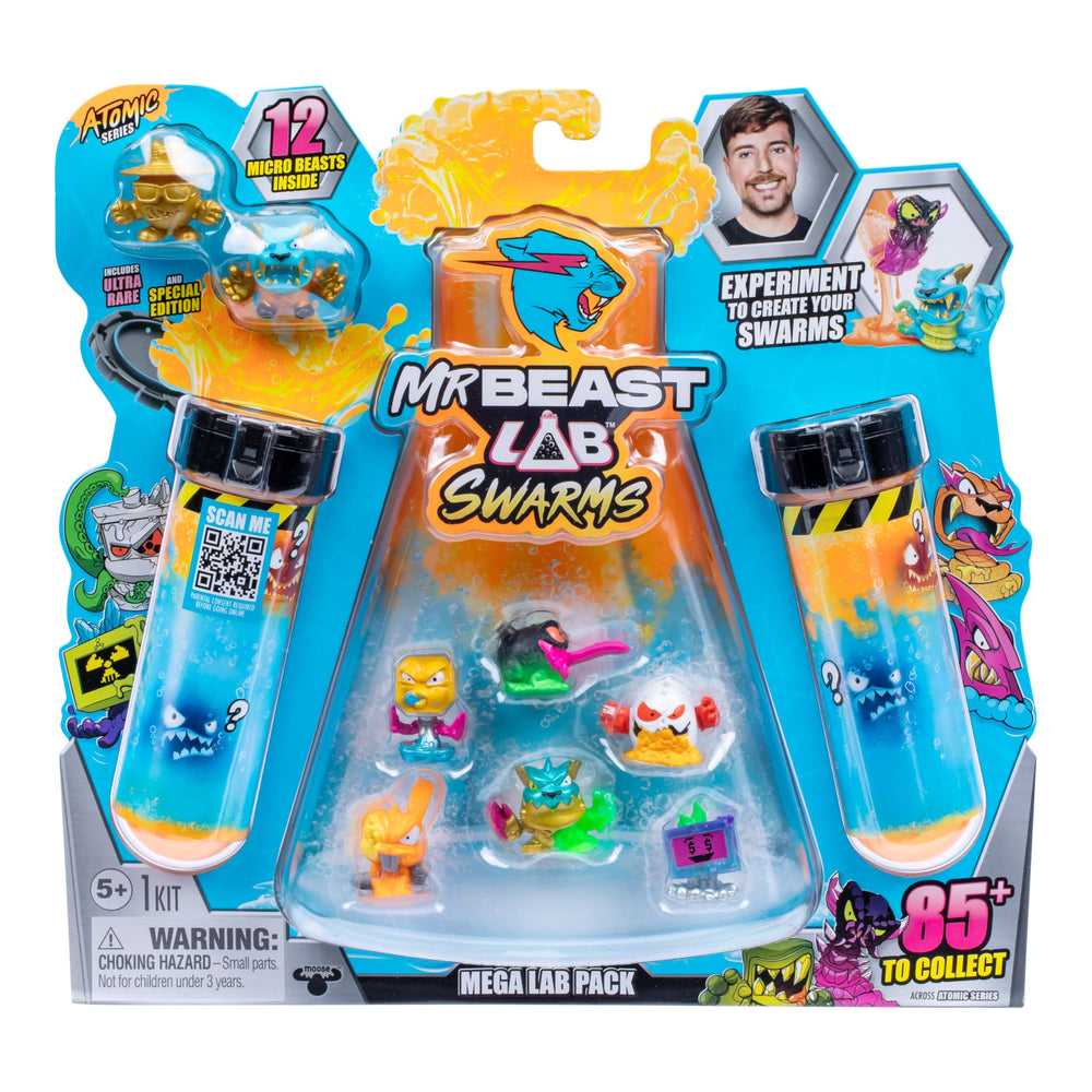 MRBEAST LAB Swarms Panther Claws revealed in a test-tube setup for dramatic display and collecting fun.