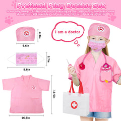 MR.TN Pet Doctor Kit uniform and hat encourage creative dressing and storytelling.