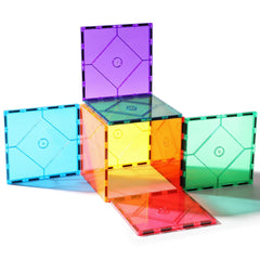 Mruikeny large square magnetic tiles for easy STEM building and imaginative play