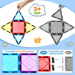Mruikeny magnetic tiles 3d-geometry-learning supports early math concepts and visual thinking