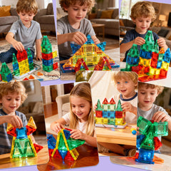 Mruikeny mini magnetic tiles gift-pack in metal tin, ideal for gifting