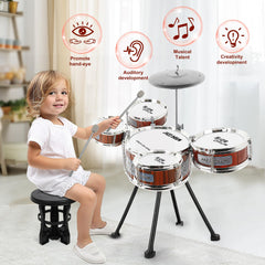 M SANMERSEN drumsticks with soft heads promote gentle, beginner-friendly drumming.
