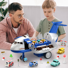 MSKOLER two-in-one race track and plane toy for exciting two-level racing