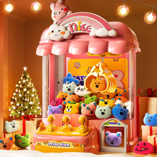 MSKOLER claw machine front view with plush toys for engaging at-home play