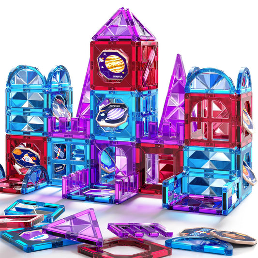 MSKOLER magnetism blocks tiles set on a colorful table sparks creative play.
