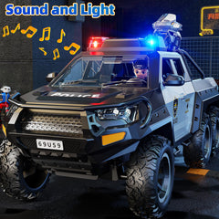 MSKOLER police car toy friction-powered tires keep gentle wheels rolling
