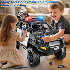 MSKOLER police car toy motorcycle attachment expands play options