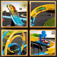 MSKOLER push-and-go action highlights engaging returns and seamless car movement.