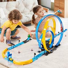 MSKOLER four-car pack ready for fast indoor play and imaginative racing.