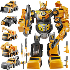 MSKOLER transforming robot toy with five modes for creative play