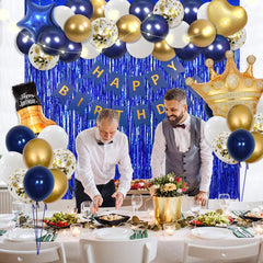 MSMANCY navy star balloon adds a celestial touch to decor.