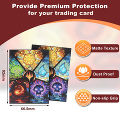 MTGPRO standard size sleeves 66.5×92 mm fit most cards