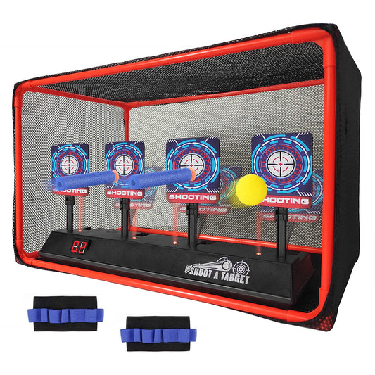 MTISGREAT electronic auto reset target with net in action for kids