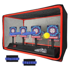 MTISGREAT electronic auto reset target with net in action for kids