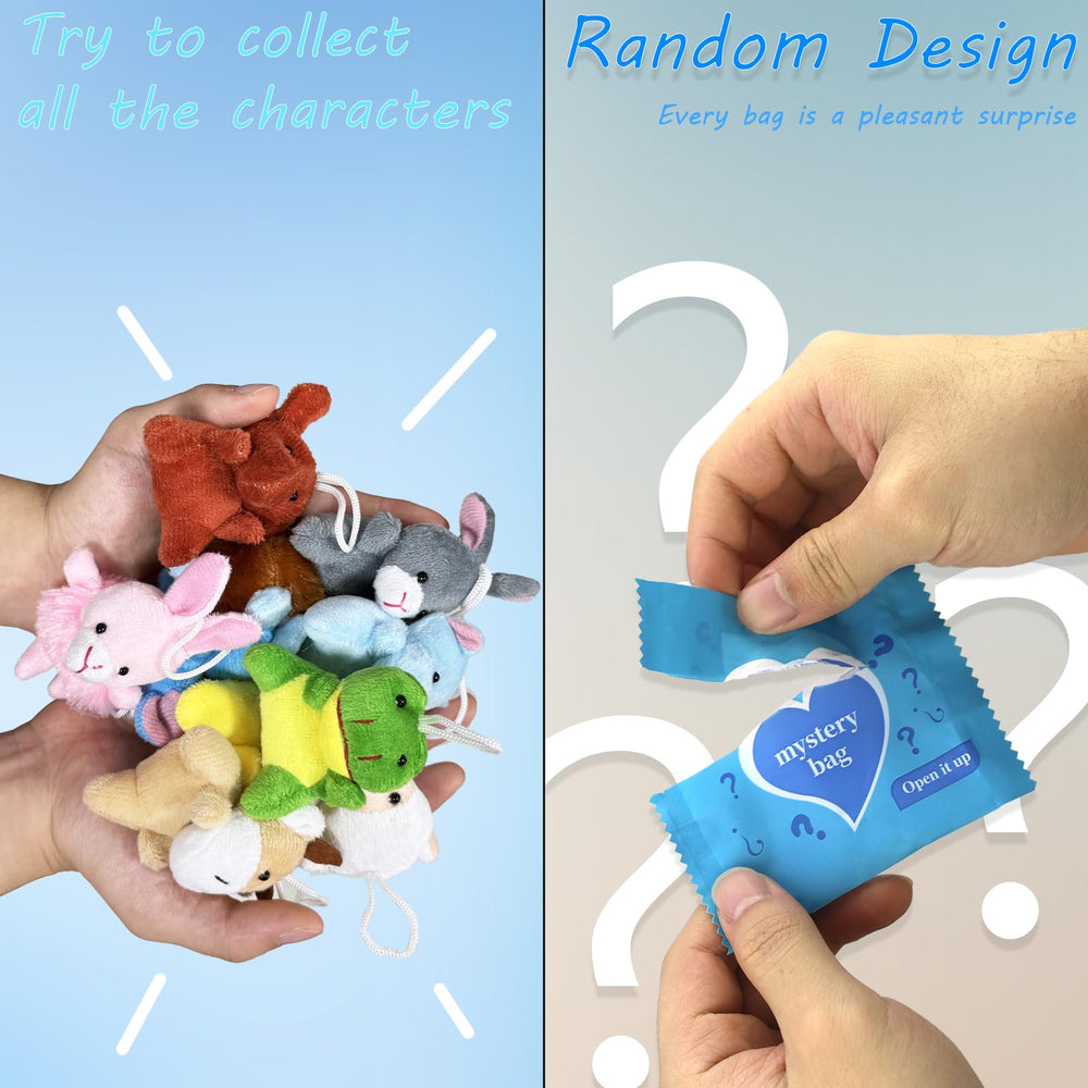 MTNSPTCR Blind Bag Mini Plush Animal pack view, great as party favors