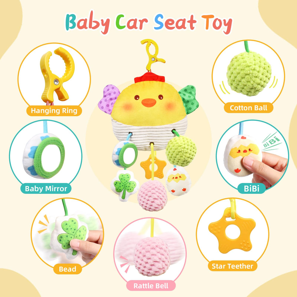MTTIERY baby toy with crinkle texture to spark tactile exploration.