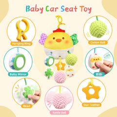 MTTIERY baby toy with crinkle texture to spark tactile exploration.