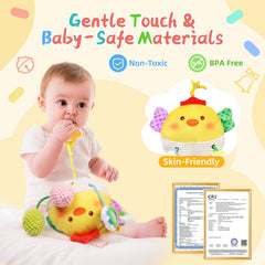 MTTIERY travel-friendly clip keeps toy within reach during outings.