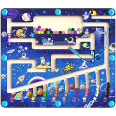 MTYOKILN magnetic color and number maze beads for color learning and counting practice.